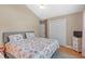 Inviting bedroom features a ceiling fan, closet, and natural light creating a comfortable and relaxing space at 4 Clemson Rd., Conway, SC 29526