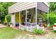 Backyard patio with table and chairs at 404 13Th Ave. S, Myrtle Beach, SC 29577