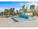 Community splash pad featuring colorful play structures and shallow water areas for  at 4449 Honir Dr., Myrtle Beach, SC 29579