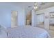 Bright loft bedroom with mirrored closet doors and access to other rooms at 4486 Little River Inn Ln. # 2107, Little River, SC 29566