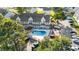Aerial view of the home with swimming pool at 500 Fairway Village Dr. # 3-L, Myrtle Beach, SC 29588