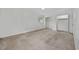 This bedroom features white walls, carpet, a window, and a closet for your storage needs at 6501 Somerset Dr., Myrtle Beach, SC 29572