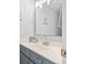 Cozy bathroom featuring a vanity with a modern faucet, mirror, and decor at 6703 Jefferson Pl. # B7, Myrtle Beach, SC 29572