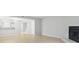 Open-concept living area features modern finishes and a cozy fireplace at 6703 Jefferson Pl. # B7, Myrtle Beach, SC 29572