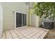 Back patio features sliding glass door and access to an external door at 6703 Jefferson Pl. # B7, Myrtle Beach, SC 29572