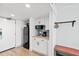 Kitchenette with white cabinets, coffee maker, and modern appliances at 7100 N Ocean Blvd. N # 601, Myrtle Beach, SC 29572