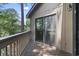 Private balcony with a wooden railing and scenic views at 752 Tall Oaks Ct., Myrtle Beach, SC 29588