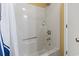 Clean bathroom showcasing a tub-shower combo with white tiled walls at 752 Tall Oaks Ct., Myrtle Beach, SC 29588