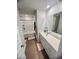 Clean bathroom featuring a shower/tub combo, single sink vanity, and neutral tones at 8211 Forest Edge Dr., Myrtle Beach, SC 29579