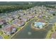 Aerial view features townhomes on a canal with a pool and a pool house at 8855 Radcliff Dr. Nw # 53D, Calabash, NC 28467