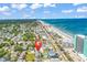 Aerial view of home with beach and neighborhood at 113-A Vista Dr., Garden City Beach, SC 29576