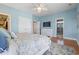 Bright main bedroom with two closets, ensuite bathroom and hardwood floors at 128 Lake Pointe Dr., Murrells Inlet, SC 29576