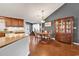 Bright dining area with wood floors and stylish furniture at 156 Hummingbird Ct., Myrtle Beach, SC 29579