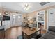 Warm and inviting living room with stylish decor and easy access to outdoor living space at 161 Easy St., Garden City Beach, SC 29576