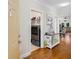 Hallway leads to laundry area and living room, decorated with nautical themes at 186 Ella Kinley Circle # 101, Myrtle Beach, SC 29588