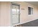 Welcome to unit 8 with a screen door and sidelight window at 1900 Duffy St. # H-8, North Myrtle Beach, SC 29582