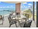 Outdoor balcony showcasing comfortable seating and ocean views at 2500 N Ocean Blvd. # 1102, Myrtle Beach, SC 29577