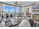 Bright and modern living area with ocean views, creating a serene and inviting atmosphere for relaxation and entertainment at 2500 N Ocean Blvd. # 1102, Myrtle Beach, SC 29577