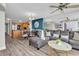 Open-concept living area with kitchen, dining, and living spaces, perfect for entertaining and relaxation at 2500 N Ocean Blvd. # 1102, Myrtle Beach, SC 29577