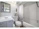 Full bathroom featuring modern sink vanity, toilet, and shower with tub at 310 Marsh Pl. # 108, Murrells Inlet, SC 29576