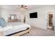 Bedroom features carpeted floors, natural light, and a walk-in closet at 3129 Palma Way, Myrtle Beach, SC 29579