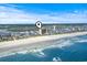 Aerial view of an oceanfront condo with beach access on a sunny day, perfect for relaxing at 4000 N Ocean Blvd. # 506, North Myrtle Beach, SC 29582