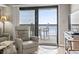 Relaxing balcony featuring table and chairs and view of the ocean at 4000 N Ocean Blvd. # 506, North Myrtle Beach, SC 29582