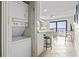 Efficient condo layout including a stackable washer/dryer and breakfast bar at 4000 N Ocean Blvd. # 506, North Myrtle Beach, SC 29582