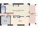 Detailed floor plan displaying the home's layout with an open-concept kitchen and screened porch at 401 17Th Ave. S, North Myrtle Beach, SC 29582