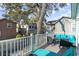 Relaxing balcony featuring comfortable seating and neighborhood views at 4307 Beverly Ct., North Myrtle Beach, SC 29582