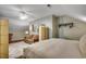 Bedroom featuring a bed, love seat, decorative folding screen and light green walls at 5113 Pee Dee Ln., Murrells Inlet, SC 29576