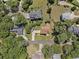 Aerial view of a beautiful neighborhood with manicured lawns and mature trees surrounding each home at 5460 Huntington Marsh Rd., Murrells Inlet, SC 29576