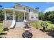 Back porch with brickwork and decorative fountain at 5460 Huntington Marsh Rd., Murrells Inlet, SC 29576