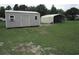 A spacious shed and carport sit in the large backyard at 5578 Dongola Hwy., Conway, SC 29527