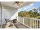 Enjoy your coffee or evening cocktail on this peaceful covered balcony overlooking lush landscaping at 6015 Catalina Dr. # 134, North Myrtle Beach, SC 29582
