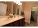 Neutral bathroom with a double sink vanity, tile floors, and a linen closet at 6172 Catalina Dr. # 612, North Myrtle Beach, SC 29582
