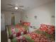 Bedroom with two beds, ceiling fan and coastal themed decorations at 6172 Catalina Dr. # 612, North Myrtle Beach, SC 29582