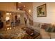 Open concept living room with hardwood floors, high ceilings, and lots of natural light at 6172 Catalina Dr. # 612, North Myrtle Beach, SC 29582