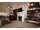 Inviting living room featuring a fireplace and stylish decor at 6172 Catalina Dr. # 612, North Myrtle Beach, SC 29582