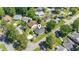Aerial view of the property, showing curb appeal, roof and proximity to neighboring homes at 6630 W Sweetbriar Trail, Myrtle Beach, SC 29588
