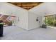 Exterior space with open ceiling and view of back door and stairs at 739 Tall Oaks Dr., Myrtle Beach, SC 29588