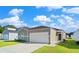 A single-story house showcasing a driveway and front lawn surrounded by adjacent homes in a friendly community at 796 Wapama St., Little River, SC 29566