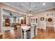 Open-concept dining area connects seamlessly to the living room, enhancing the flow of the home at 9 Winnowing Way, Pawleys Island, SC 29585