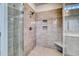 Walk-in shower with tile surround, niche and glass door at 1095 Laconic Dr., Myrtle Beach, SC 29588