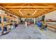Spacious garage offering ample storage, exposed rafters, and convenient access at 1155 Palmetto St., Georgetown, SC 29440