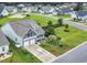 Stunning aerial view of the property showcasing the manicured landscaping and surrounding neighborhood at 116 Glengrove Lane, Murrells Inlet, SC 29576