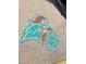 Sidewalk stencil in teal and tan at 118 Westfield Circle, Conway, SC 29526