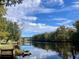 Scenic view of river with trees and a bridge under a partly cloudy sky at 118 Westfield Circle, Conway, SC 29526