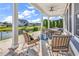 Patio with a scenic view features outdoor seating and pond views at 1210 East Isle Of Palms Ave., Myrtle Beach, SC 29579