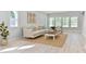 Bright living room with hardwood floors, neutral furniture, and a view of the outdoors at 155 Mckenzie Circle, Pawleys Island, SC 29585